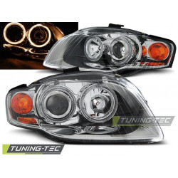 Farovi angel eyes krom za AUDI A4 B7 11.04-03.08