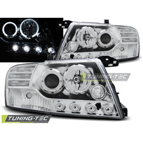 Rasvjeta Farovi MITSUBISHI PAJERO V60 00-06 angel eyes krom | race-shop.hr