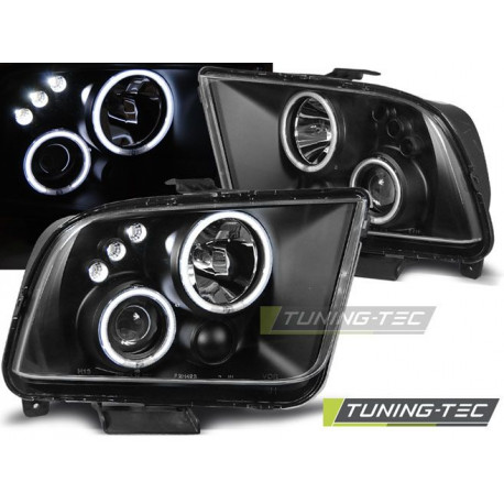 Rasvjeta FAROVI FORD MUSTANG 04-09 ANGEL EYES CRNI | race-shop.hr