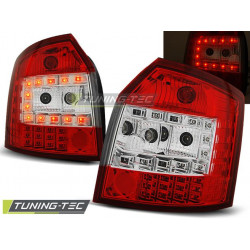 LED TAIL LIGHTS RED WHITE for AUDI A4 10.00-10.04 AVANT