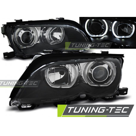 Rasvjeta FAROVI ANGEL EYES LED CRNI za BMW E46 09.01-03.05 | race-shop.hr