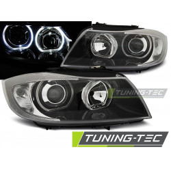 FAROVI ANGEL EYES LED CRNI za BMW E90/E91 03.05-11
