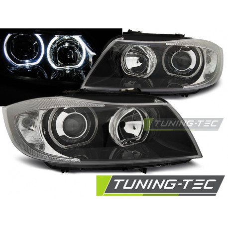 Rasvjeta FAROVI ANGEL EYES LED CRNI za BMW E90/E91 03.05-11 | race-shop.hr