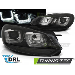 FAROVI U-LED LIGHT DRL CRNI BLACK LINE za VW GOLF 6 08-12