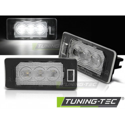 TUNING-TEC LED svjetla registarske tablice za BMW E90 / F30 / F32 / E39 / E60 / F10 / X3 / X5 / X6, prozirna, V1