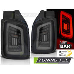 LED BAR TAIL LIGHTS SMOKE BLACK WHITE for VW T5 04.03-09 / 10-15 TRANSPORTER