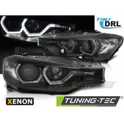 XENON HEADLIGHTS ANGEL EYES LED DRL BLACK for BMW F30/F31 10.11 - 05.15