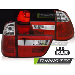 LED BAR TAIL LIGHTS RED WHIE for BMW X5 E53 09.99-10.03
