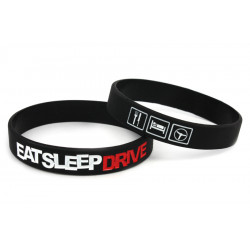 Eat Sleep Drive silikonska narukvica (crna)