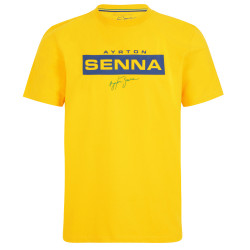 AYRTON SENNA Logo muška majica (žuta)