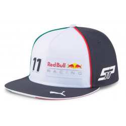 Sergio Perez Red Bull Racing ravan šilt, bijela
