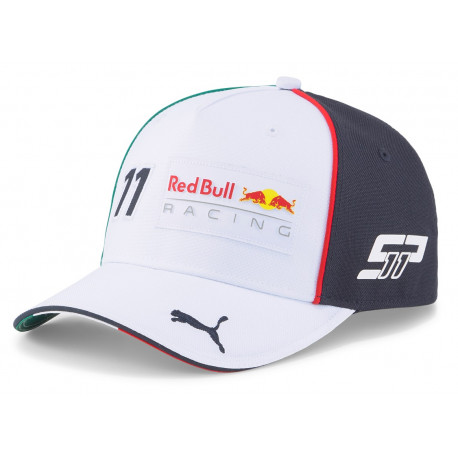 Kape Sergio Perez Red Bull Racing kapa sa savijenim šiltom, bijela | race-shop.hr