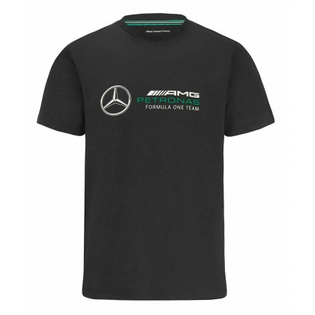 Majice Mercedes Benz AMG Petronas F1 majica , crna s velikim logom | race-shop.hr