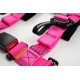 Sigurnosni pojasevi i dodaci 4 Točkasti sigurnosni pojasevi RACES Tuning series, 2" (50mm), ružičasti | race-shop.hr