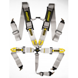 5 točkasti sportski sigurnosni pojasevi RACES Motorsport 3" (76mm), siva