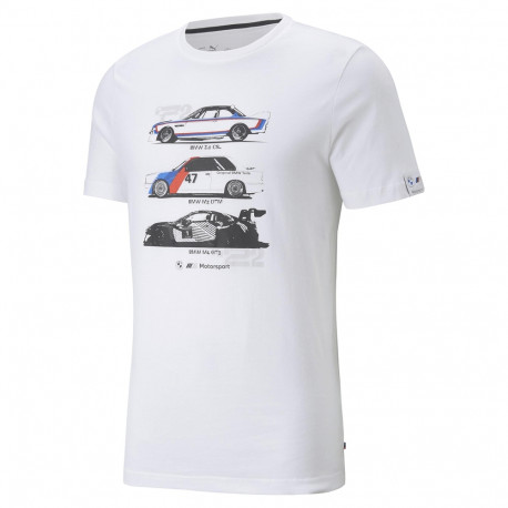 Majice BMW Motorsport Graphic M, bijela | race-shop.hr