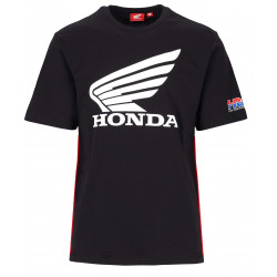Majica HRC Honda Wing, crna