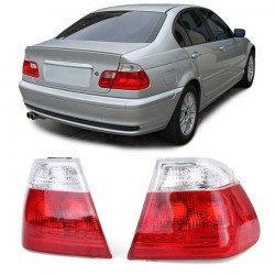 Stražnja vanjska svjetla crveno bijela Facelift Optika odgovara za BMW E46 Sedan 98-01