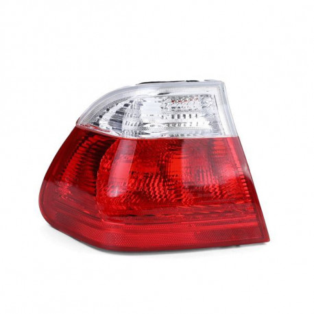 Rasvjeta Stražnje lijevo vanjsko svjetlo crveno bijelo za BMW 3 Series E46 Sedan 98-01 | race-shop.hr