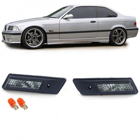 Farovi i rasvjeta žmigavci prozirni crni za BMW 3 Serije od E36 do 96 + 5 Series E34 88-95 | race-shop.hr
