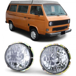 RACES farovi za VW T2 73-79 + T3 79-92 (H4), prozirna, krom