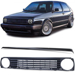 Rešetka hladnjaka bez amblema crna sa lajsnom za VW Golf 2 83-91