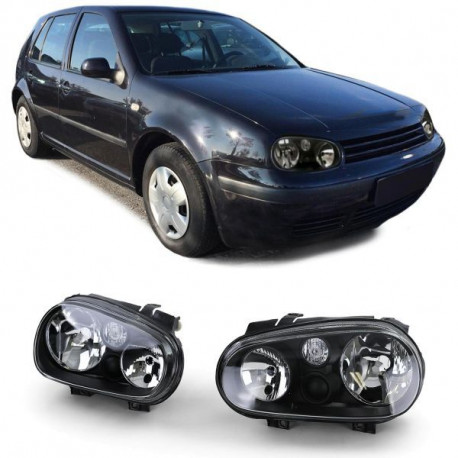 Farovi i rasvjeta RACES farovi za VW Golf 4 97-03 (bez maglenki), prozirna, crna | race-shop.hr
