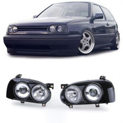 RACES farovi za DE Double VW Golf 3 91-97 (H1/H3), crna