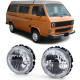 Farovi i rasvjeta RACES farovi (Angel Eyes, Crosshair) za VW T2 73-79 + T3 79-92, prozirna, crna | race-shop.hr