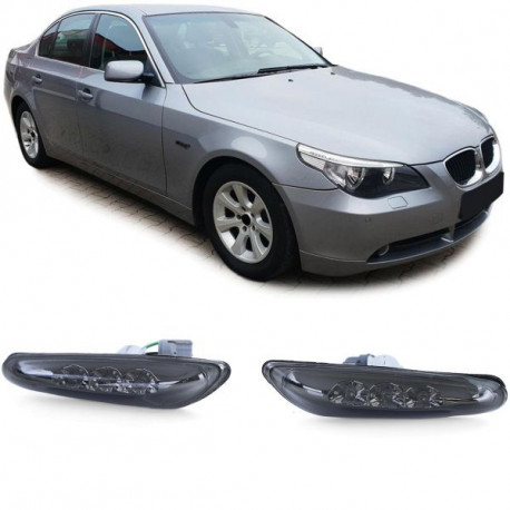 Rasvjeta LED bočni žmigavci Black Smoke odgovara za BMW E46 E60 E61 X3 E83 | race-shop.hr