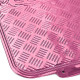 Univerzálne Auto gumeni tepisi univerzalne aluminijske kockaste optike 4-dijelne roza | race-shop.hr