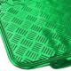 Univerzálne Auto gumeni tepisi univerzalne aluminijske kockaste optike 4-dijelne zelena | race-shop.hr