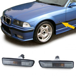 RACES bočni žmigavci za BMW 3 Series E36 X5 E53, crno-dimljena, prozirna